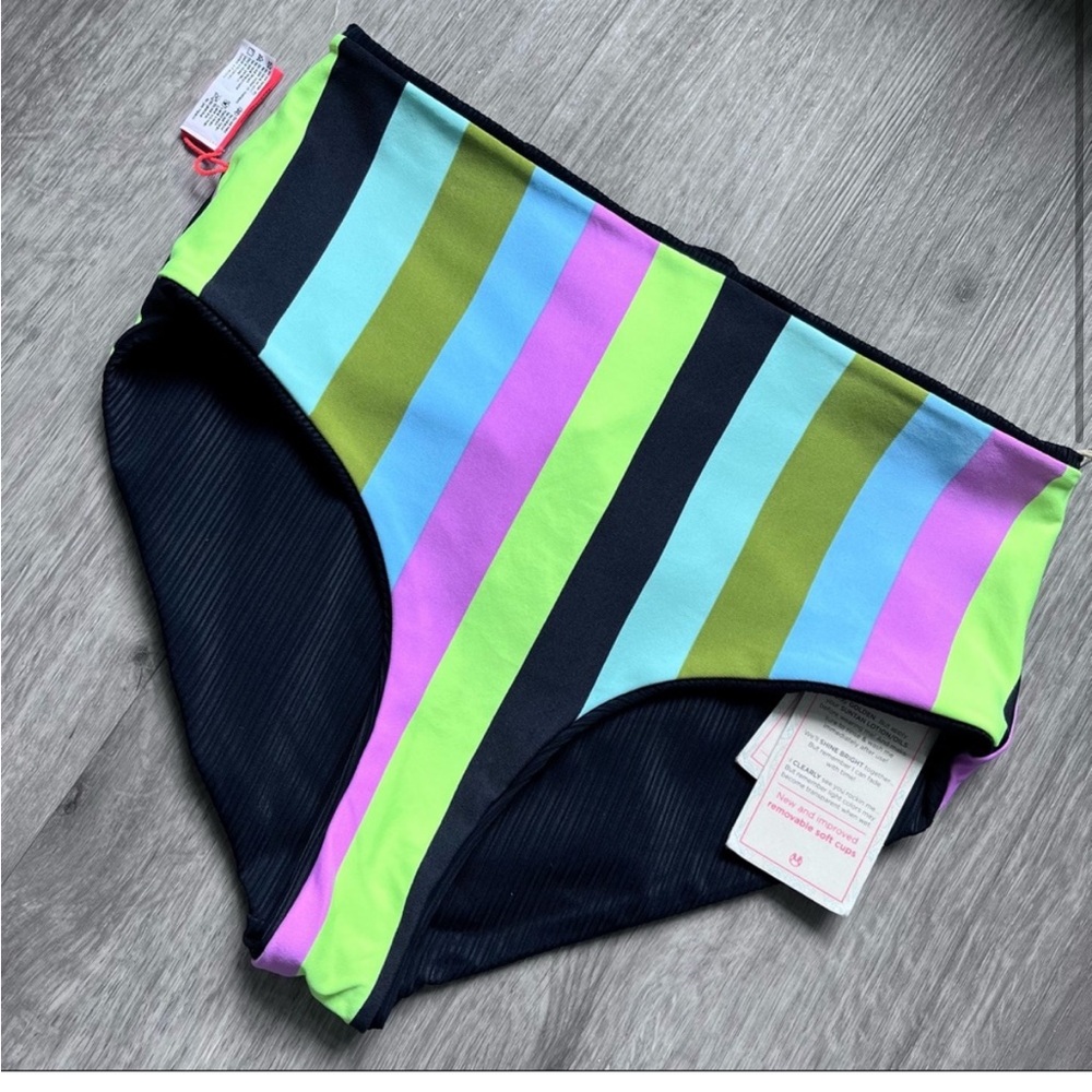 Maaji• Artemis Black Darling Reversible High Waist Bikini Bottom